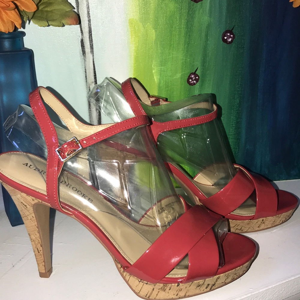 Audrey Brooke Coral Dress Sandals